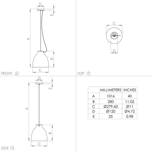 Lampadario a sospensione moderno design tortora a 1 luce GL1660 - Picture 4 of 4