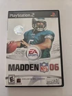 Madden NFL 06 PS2 Sony PlayStation 2 Game w/ Case EA Sports 2006
