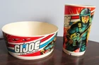 Vintage 1982 Hasbro GI Joe Cup/tumbler & Bowl Set by Deka