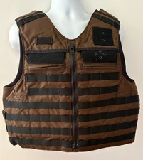 SAFARILAND Oregon City Armor Plate Carrier Front Open 3XL 3014-2817 Brown Molle