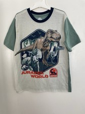 Jurassic World Kid Boys Dinosaurs 100 Polyester Short Sleeve PJ Top Beige 10/12