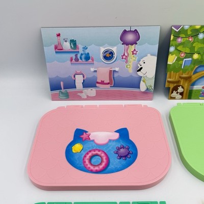 Lot Of 4 Gabby's Purrfect Dollhouse Replacement Floor Parts & 2