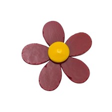 Sale Red Opal 96 COE Five Petal Flower Glass Precuts for Fusing Supplies