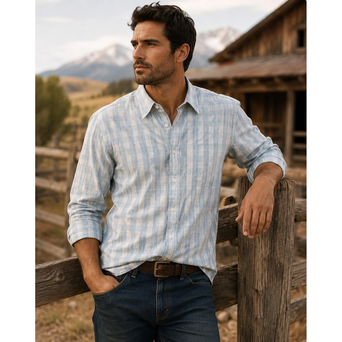 RRL Workwear Casual Button-Down Shirts for Men for sale | eBay