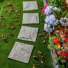 Jardin Plastic  Stone Effect Stepping Stones 4 Pack 