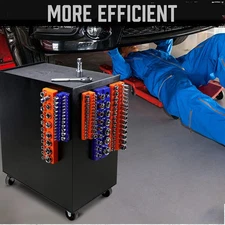 6-Piece Magnetic Socket Organizer Set, 1/4", 3/8", 1/2" Drive Holders for 143...