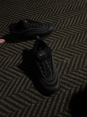 Nike Air Max 97 Men's Black Low Top Lace-Up Athletic Running Sneakers