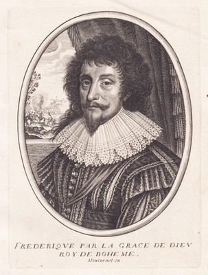 Friedrich V. Pfalz Böhmen Bohemia King Elector Count Engraving Portrait 1650