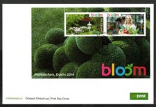 IRELAND 2014 Bloom Garden Festival, Dubin Minisheet FDC