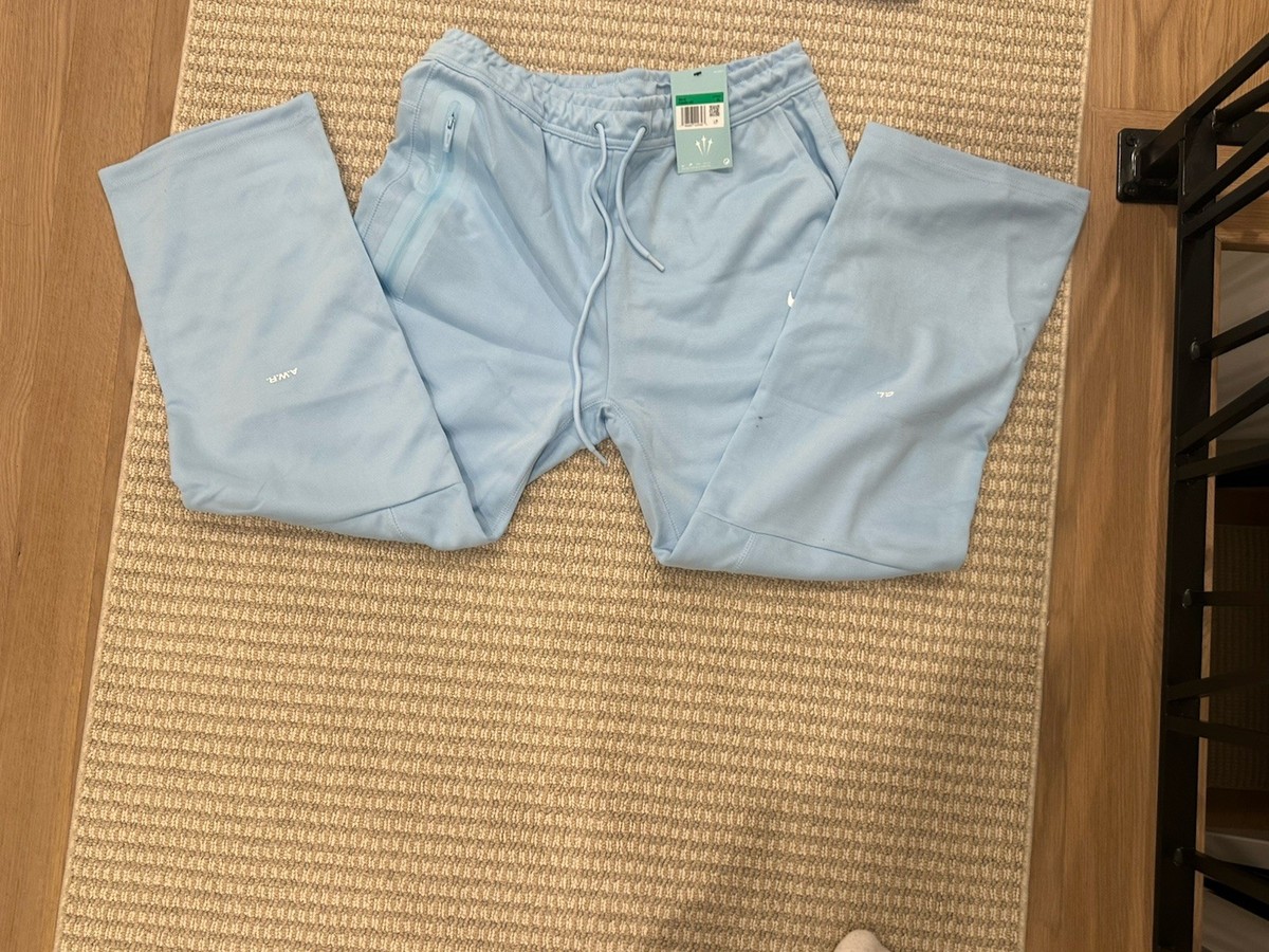Nike NOCTA Light Blue Tracksuit Set Hoodie & Pants M Fleece FD8454