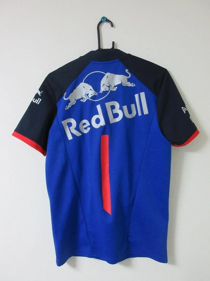 Toro Rosso 2018 F1 Team Polyester Shirt Used Scuffed Racing Fan Wear - Image 2 of 4