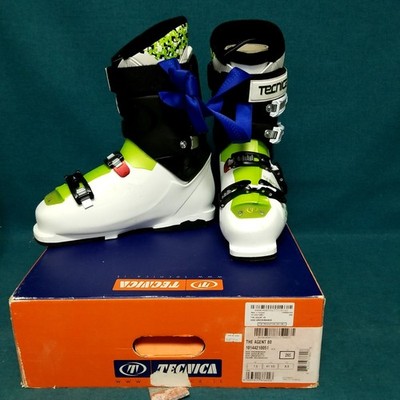 Tecnica The Agent 80 Ski Boots Size 8.5 Green White in Box Made Hungary MP265