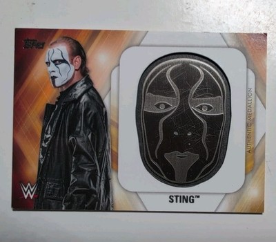 2016 TOPPS WWE THEN NOW FOREVER STING MEDALLION RELIC CARD WCW NWO AEW WRESTLING