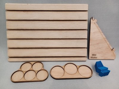 Mini Muster - Modulares Warhammer Miniatur Wand Display System