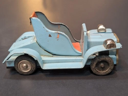 RARE Louis Marx & Co. Toy Tin Litho Friction Car Made in Japan