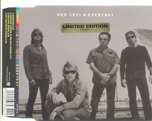 BON JOVI Everyday Australian LIMITED EDITION 4 trk CD Single - Picture 1 of 1