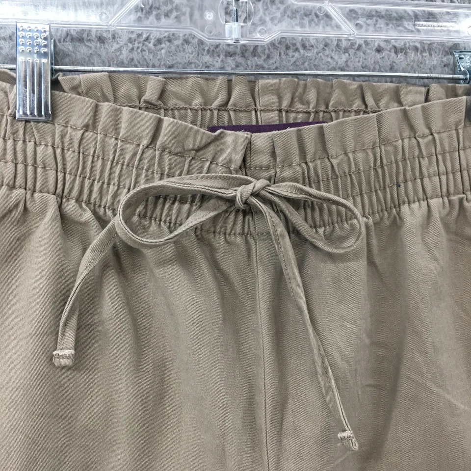Pantalones de chándal Gloria Vanderbilt para mujer 14 (real 34x26,5) beige tiro alto informales Foto 4 de 4