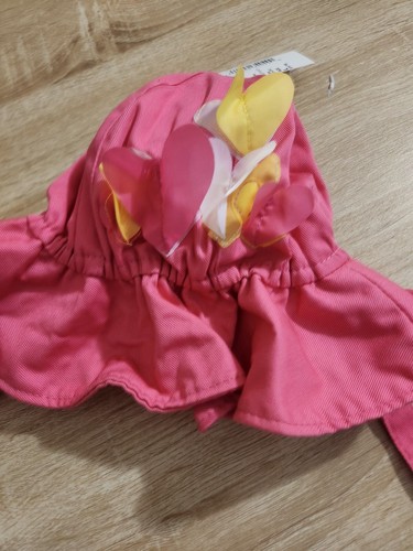 Children's Place Girls Summer Hat Sun Hat Heart PINK Size L (2-4 Years) - Picture 11 of 11