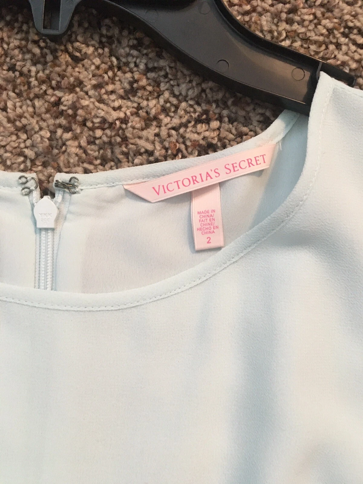 UNDERCOVER Abito Victoria’s Secret blu nero pizzo senza maniche taglia 2 (o 0) foderato nuovo