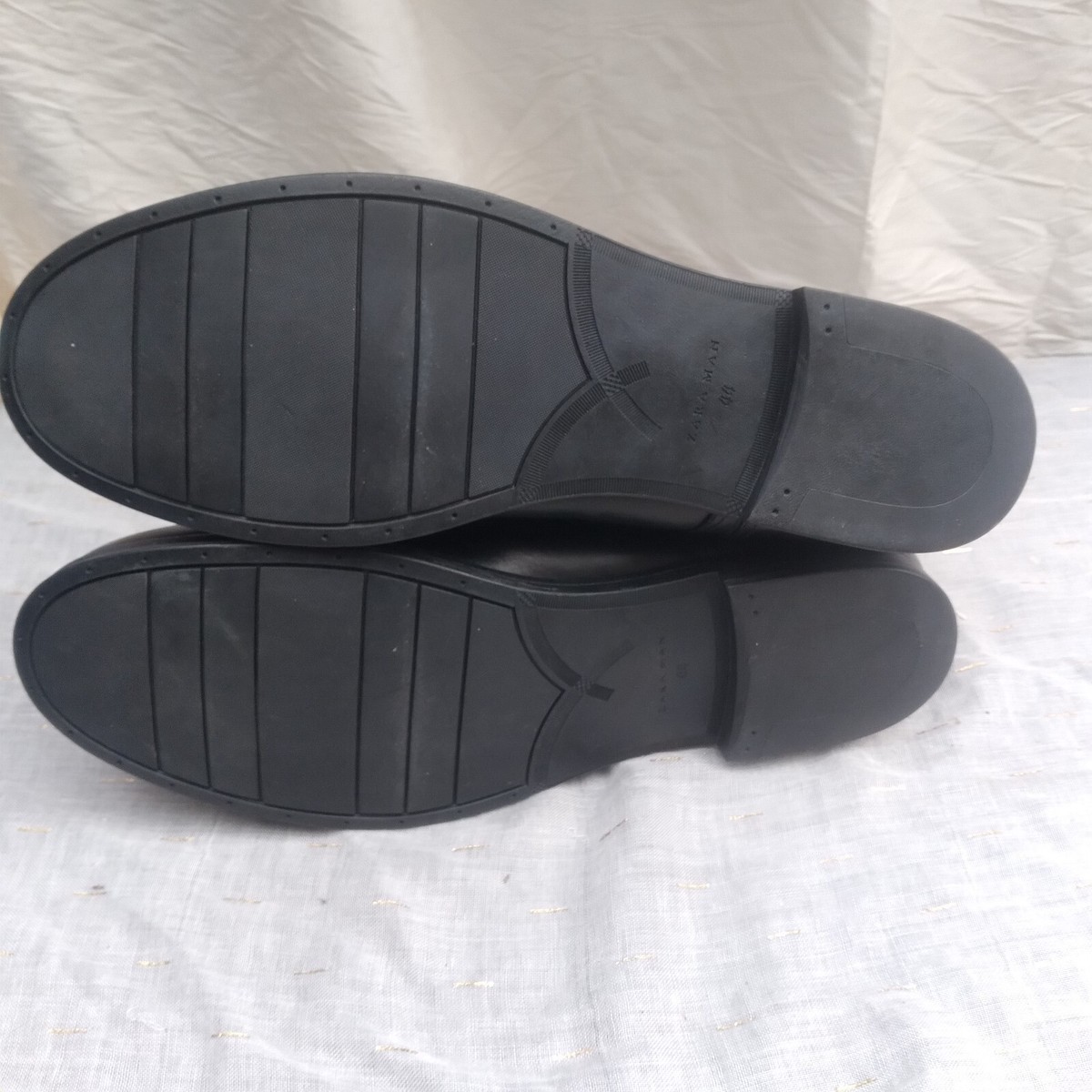 Zara Mens Black Lace Up Ankle Boots Cap Toe Sz 11 Zara men Chelsea boots with toe cap detail available on  main image 3