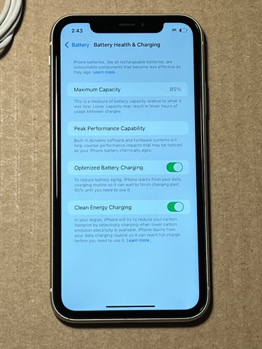 Apple iPhone 11 - 64GB - White Unlocked A2111 (CDMA + GSM) READ - Afbeelding 8 van 10