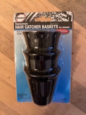 DANCO Hair Catcher Replacement Baskets for Shower Drains Clog, 3 Pack