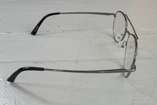 ZENNI Blue Light Blocking Eyeglasses Silver Black Metal/Plastic Frame #419012 - Picture 5 of 10