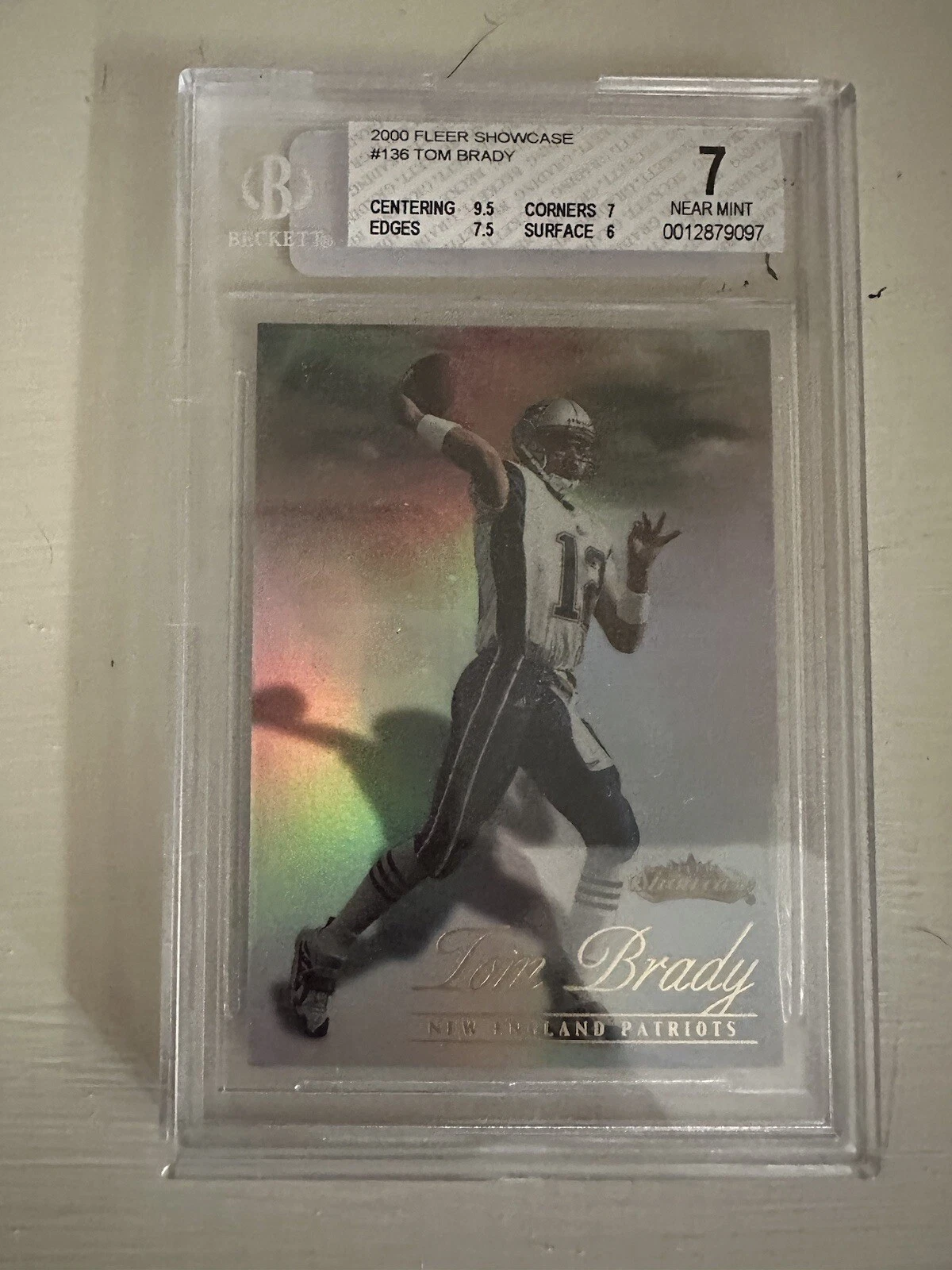 Tom Brady Fleer Showcase #136 Base