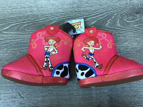 Disney Toy Story Girls Boot Slippers Jessie Size 7/8 toddler Girls Red New - Picture 6 of 9