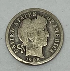 1908 D Barber Dime Liberty Head Silver Denver Mint Estate Collection 2of2
