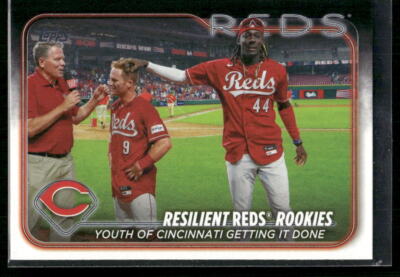 #133 Resilient Reds Rookies: Youth of Cincinnati Getting It Down 2024 Topps
