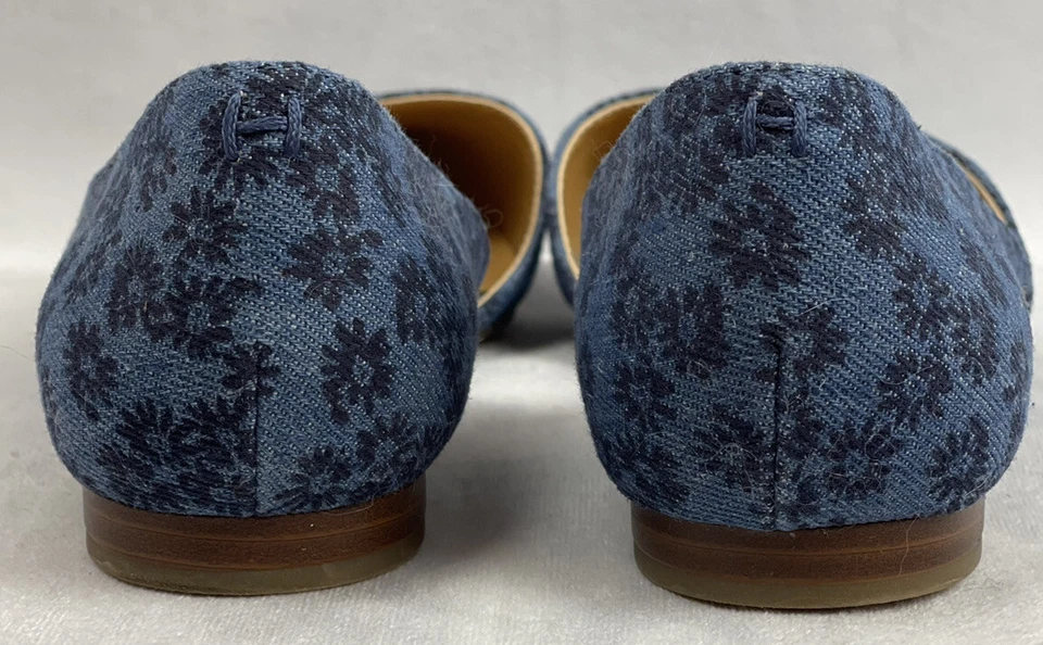 Tommy Hilfiger Mujer Naria 3 Floral Denim D’Orsay Ballet Sin Cordones Planos Azul 6.5 Foto 2 de 3