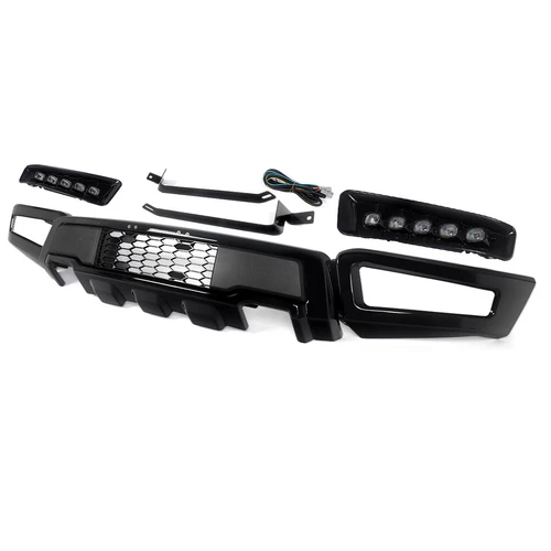 Black Raptor For 2018-2020 Ford F150 F-150 Steel Front Bumper Assembly w/LED DRL - Picture 3 of 16