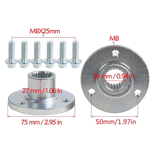 5" Front 10X4.50-5 Rear 11x7.10-5 Wheel Tires Rims Hub Spindle for Go Kart Drift - Picture 16 of 24