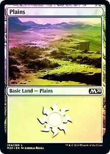 Plains No 253 Details about   Magic the Gathering: Core Set M2015 FOIL Land x1 MTG
