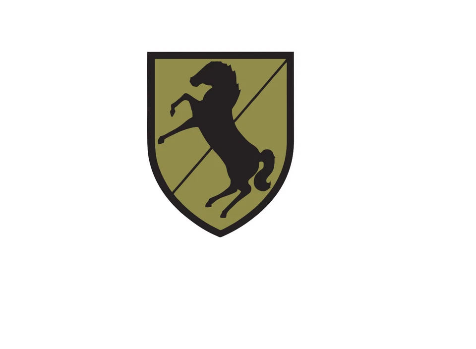 ORACAL 11th Armored Cavalry Regiment ACR Vinyl Window Decal/Sticker Black/Olive