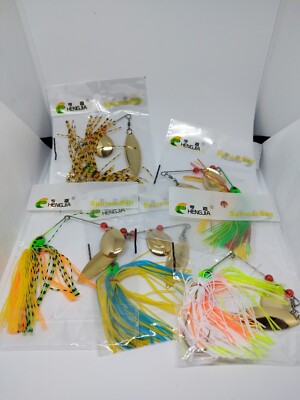 Hengjia Spinner Bait, X 5, Barsch/Hecht