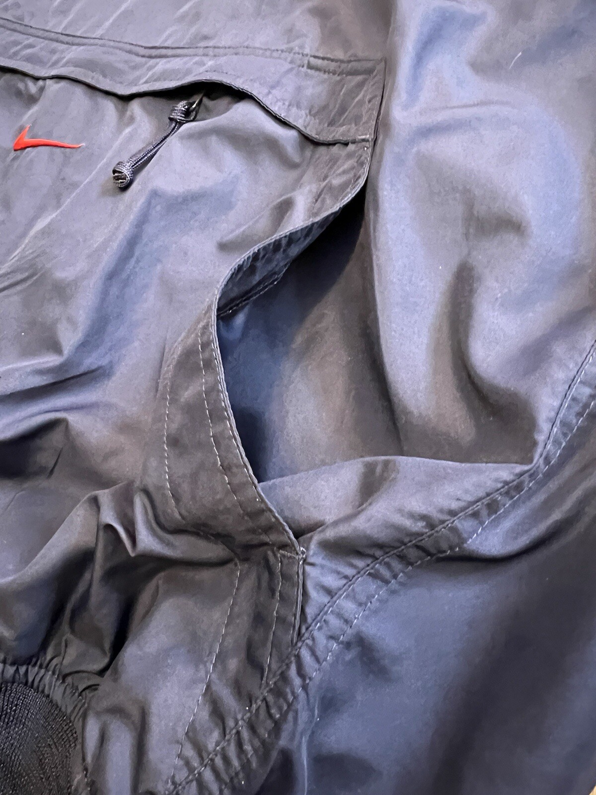 SACAI X NIKE Giacca a vento pullover Nike blu navy vintage anni 90 centrale swoosh uomo XL