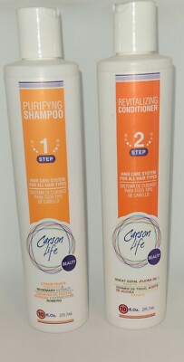 Carson Life Revitalizing Shampoo & Conditioner Step 1&2 Wheat Germ Jojoba Papay