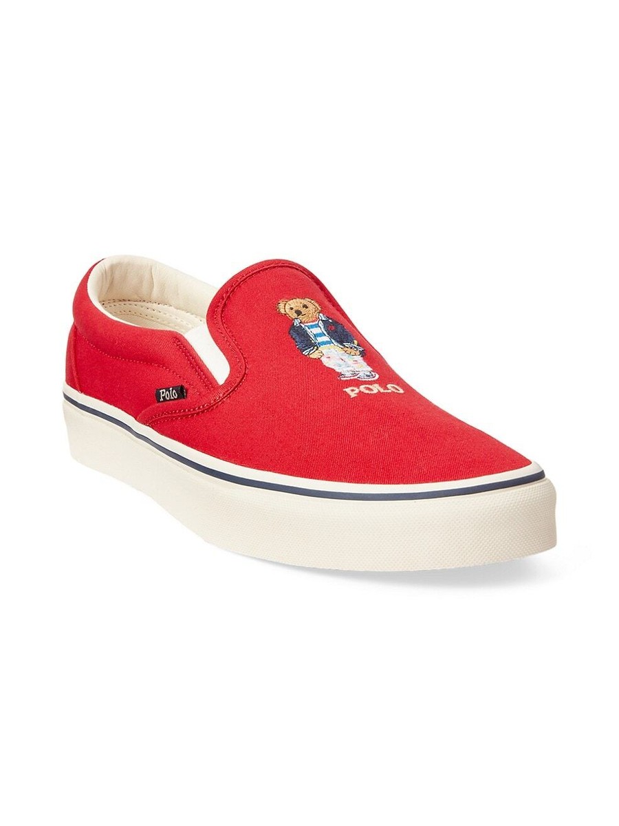 POLO RALPH LAUREN Keaton Polo Bear Canvas Sneaker | eBay display picture 2