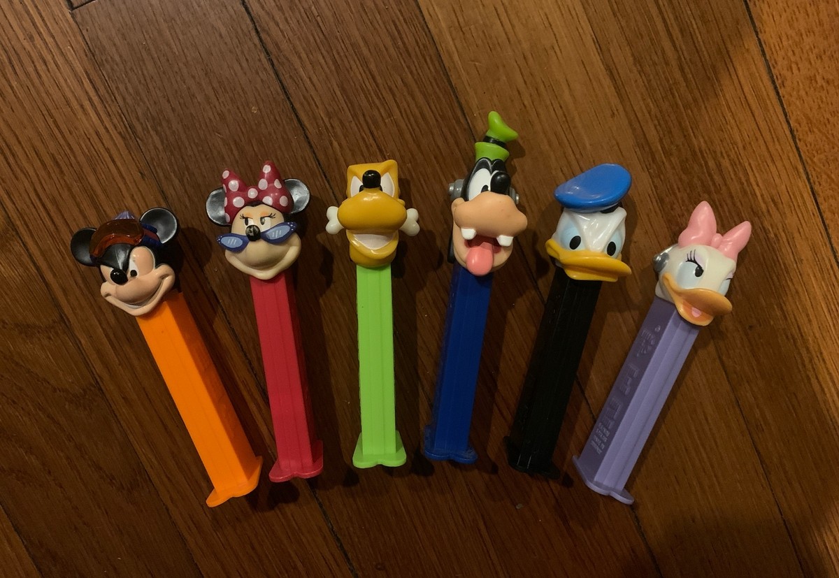 Pez Dispenser ノート 超希少 Disney Extreme Pez Dispenser Lot Of 6 Mickey Mouse Minnie Pluto