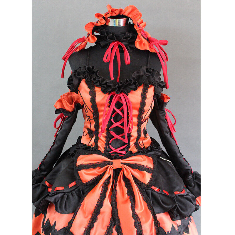 Anime DATE A LIVE Tokisaki Kurumi Cosplay Costume Lolita Sweet Dress MOON