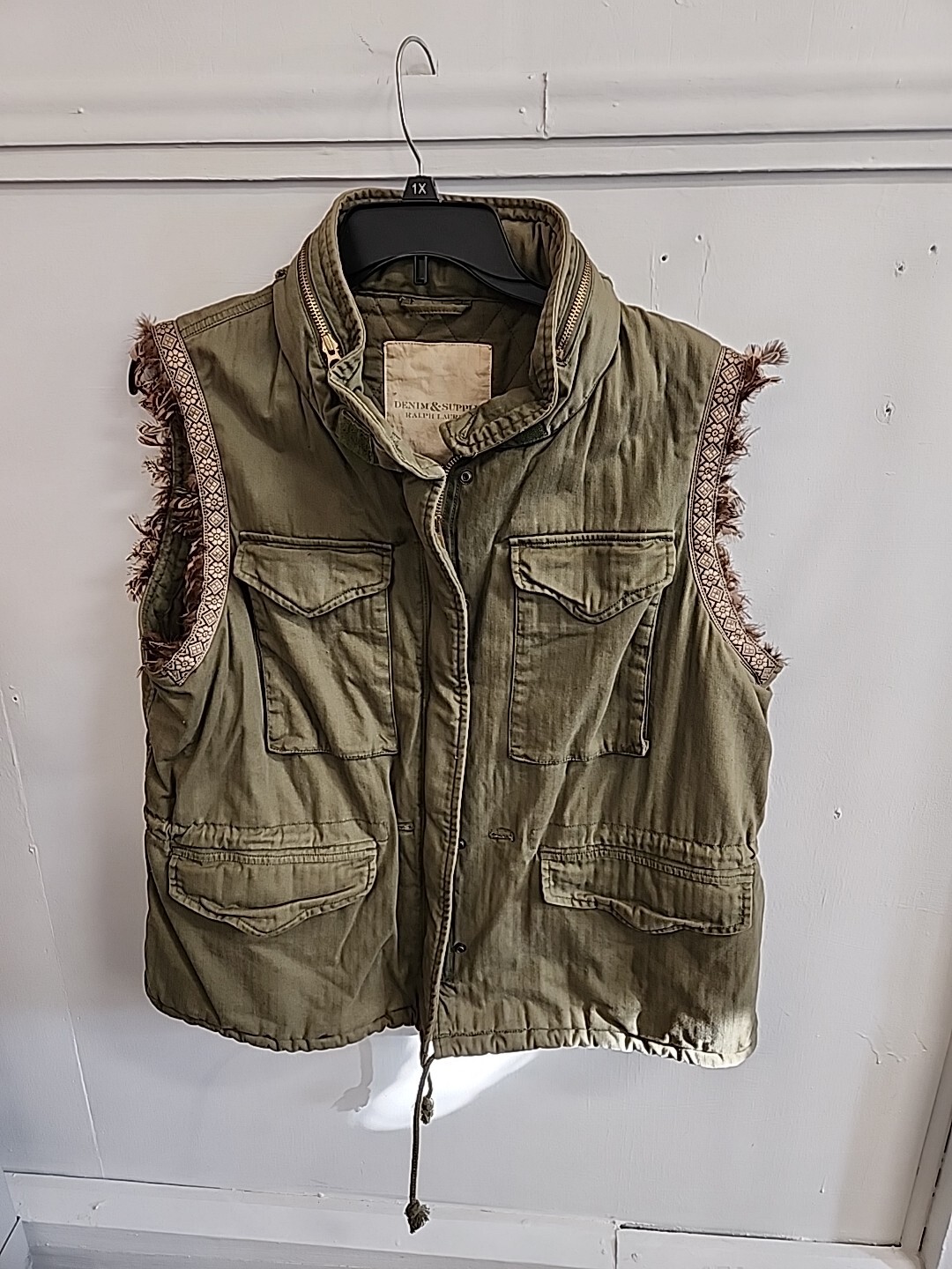 Ralph Lauren Denim Supply Southwestern Western Aztec Feather