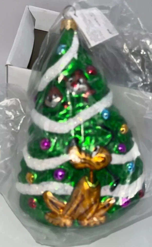 Christopher Radko Disney Mickey, Pluto, Chip n Dale Christmas Tree Lmt Edit. - Image 2 of 4