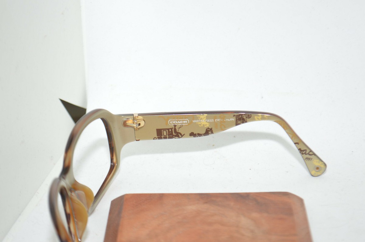 Coach Martha S832 Sunglasses Coach Oversize Tortoise Frame Eyeglasses Martha S832 Brown  main image 4