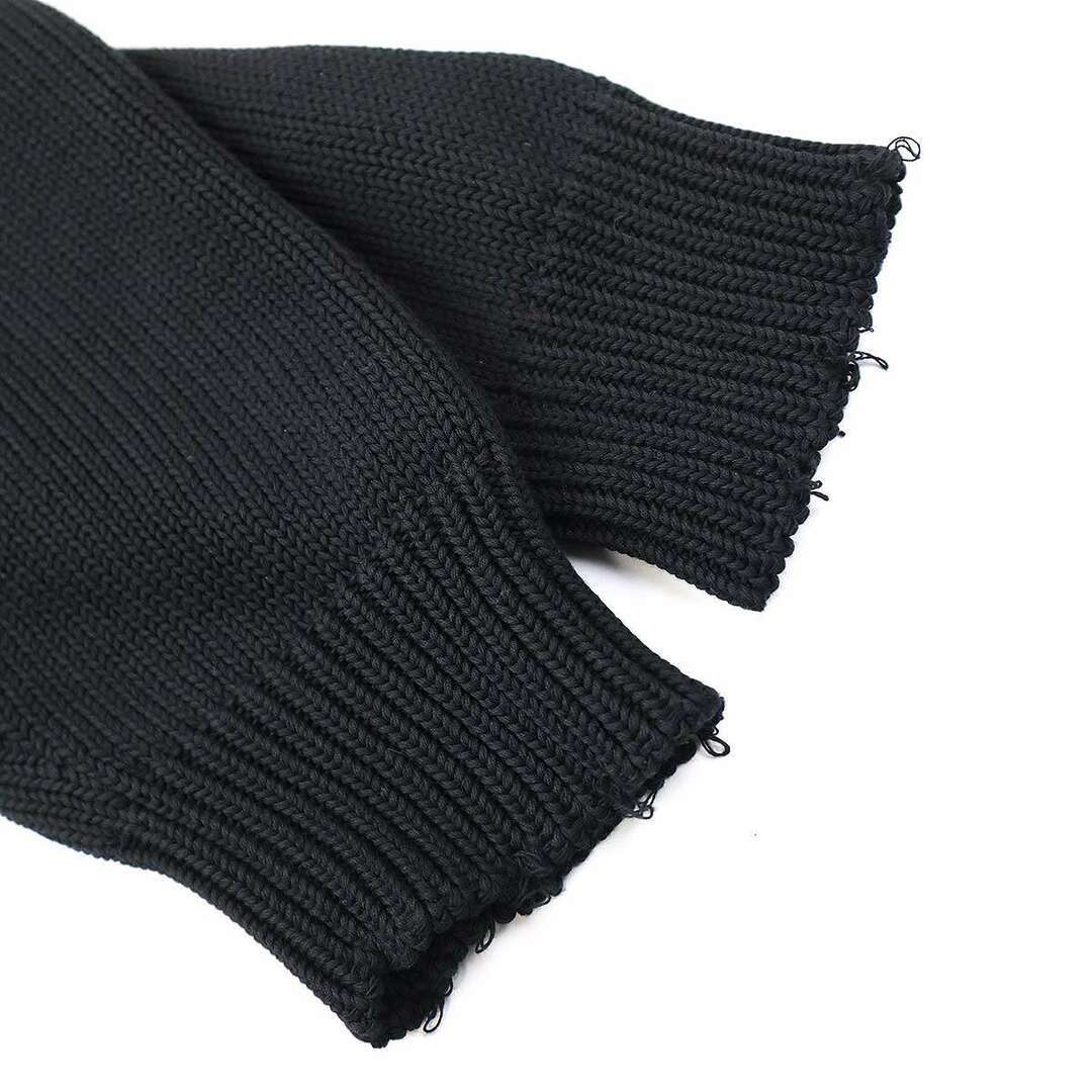 GIVENCHY 19AW Logo Jacquard Cotton Knit Sweater Black XS GIVENCHY 19AW Logo Jacquard Cotton Knit Sweater Black XS