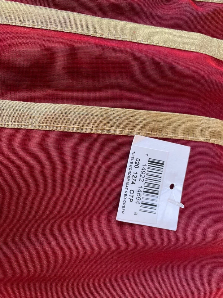 PIER 1 SAHARA SHEER & SHIMMERY REVERSIBLE SET of 6 CHRISTMAS PLACEMATS BRAND NEW - Image 4 of 4