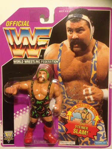 wwf hasbro moc new RICK STEINER wwe with PROTECTIV...