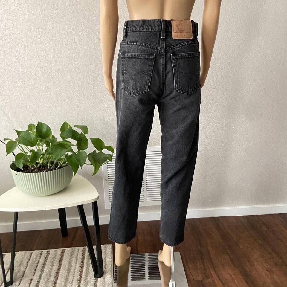 Vintage 90s Levis 550 Relaxed Fit Black Denim Jeans 26x28 Vintage 90s Levis 550 Relaxed Fit Black Denim Jeans 26x28