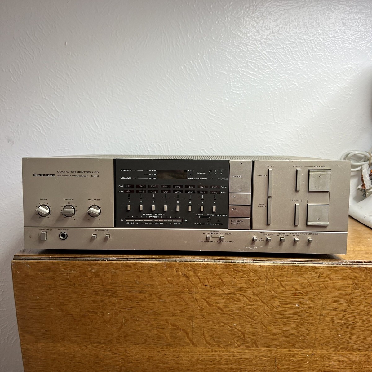 Pioneer SX-6 AM/FM Stereo Receiver 230 Watts Computer Pioneer SX-6 AM/FM Stereo Receiver 230 Watts Computer